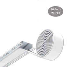 Load image into Gallery viewer, 100*19mm LED Drywall Channel Plaster-in Aluminum LED Profile with Long Diffuser LED Aluminum Profile for 16mm Thick Drywall (DK-DP10019)