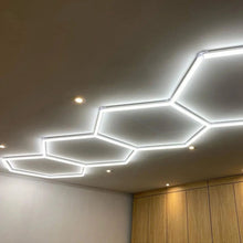 Загрузить изображение в средство просмотра галереи, Super Bright LED Hexagon Light for Car Wash Station Barber Shop Led Garage Ceiling Lights(DK-HGS402)