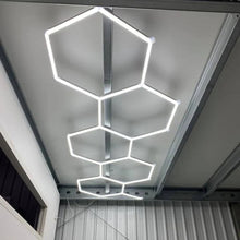 Загрузить изображение в средство просмотра галереи, Super Bright LED Hexagon Light for Car Wash Station Barber Shop Led Garage Ceiling Lights(DK-HGS402)