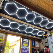 Загрузить изображение в средство просмотра галереи, Customized Hexagon LED Lighting Garage Led Light Ceiling Workshop Light For Garage Gym Basement Car Shop(DK-HGS403A)