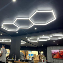 Загрузить изображение в средство просмотра галереи, Customized Hexagon LED Lighting Garage Led Light Ceiling Workshop Light For Garage Gym Basement Car Shop(DK-HGS403A)