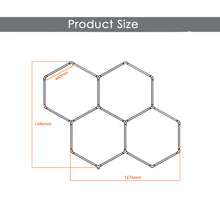 Загрузить изображение в средство просмотра галереи, Hexagonal Led Garage Shop Work Lights for Car Wash Warehouse Detailing Studio Gym Basement Wall Ceiling Hex Light(DK-HGS404B)