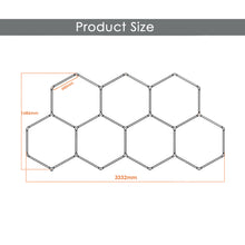Load image into Gallery viewer, Hexagonal Garage Lights LED Hex Grid Lighting System for Gym Car Workshop Garage Basement(DK-HGS407B)