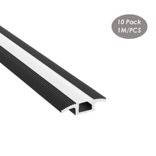 Load image into Gallery viewer, 44*11mm Floor Carpet LED Strip Diffuser Aluminum Channel Profile for 12mm LED Strip Light(DK-RP4411)