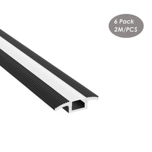 Load image into Gallery viewer, 44*11mm Floor Carpet LED Strip Diffuser Aluminum Channel Profile for 12mm LED Strip Light(DK-RP4411)