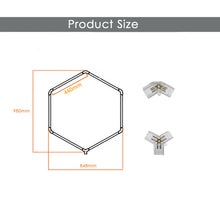 Lataa kuva Galleria-katseluun, Delkon Hexagon Led Light For Barber Shop Car Workshop Auto Detailing Gym LED Garage Hexagonal Lighting(DK-HGS401)