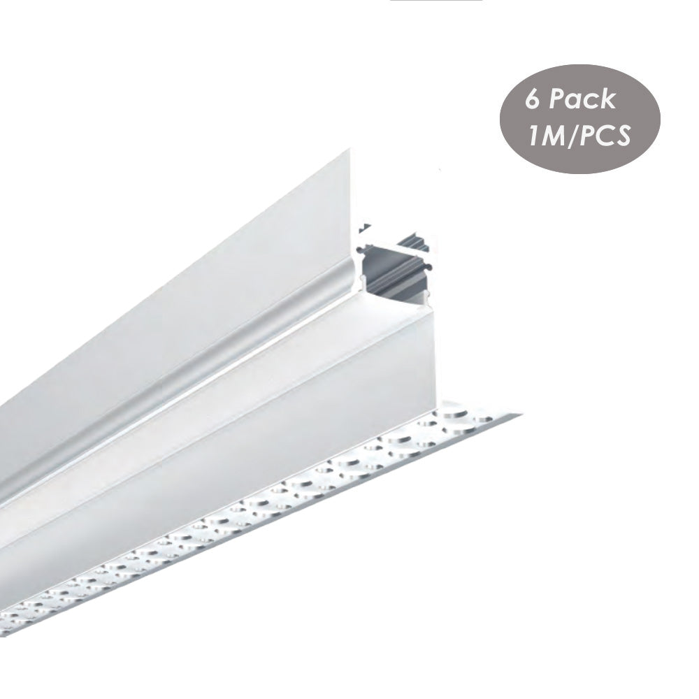 51*41mm Ceiling Wall Edge Lit LED Plaster Profile Drywall Plaster Led Aluminum Channel Profile for 12.5mm Drywall (DK-DP5141)