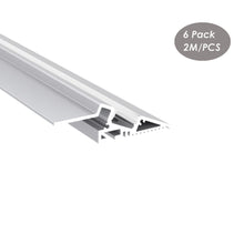 Load image into Gallery viewer, 62*20mm Wall to Floor Plaster LED Aluminum Profile LED Strip Light LED Drywall Profile Channel (DK-DP6220)