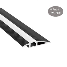 Load image into Gallery viewer, 63*11mm Residential Floor LED Strip Diffuser Carpet Aluminum Channel Profile for 12mm LED Strip Light(DK-RP6311)