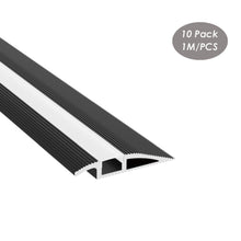 Load image into Gallery viewer, 63*11mm Residential Floor LED Strip Diffuser Carpet Aluminum Channel Profile for 12mm LED Strip Light(DK-RP6311)