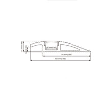 Load image into Gallery viewer, 63*11mm Residential Floor LED Strip Diffuser Carpet Aluminum Channel Profile for 12mm LED Strip Light(DK-RP6311)