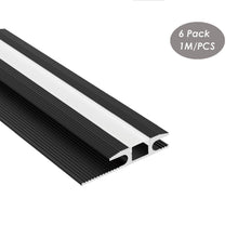 Load image into Gallery viewer, 64*13mm Residential Floor Carpet LED Strip Diffuser Aluminum Channel Profile for 12mm LED Strip Light(DK-RP6413)