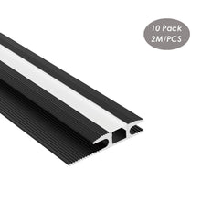 Load image into Gallery viewer, 64*13mm Residential Floor Carpet LED Strip Diffuser Aluminum Channel Profile for 12mm LED Strip Light(DK-RP6413)