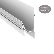 Load image into Gallery viewer, 64*136mm aluminum profile for led strip sheetrock wall aluminium led profile white drywall led channel (DK-DP64136)