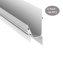 Load image into Gallery viewer, 64*136mm aluminum profile for led strip sheetrock wall aluminium led profile white drywall led channel (DK-DP64136)