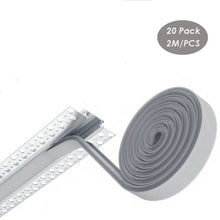 Load image into Gallery viewer, 69*13mm Drywall LED Aluminum Channel Long Diffuser Trimless LED Plaster in Profile for 12.5mm Thick Drywall (DK-DP6913)
