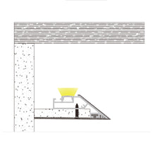 Load image into Gallery viewer, 75*30mm Delkon Architectural Led Profile Cove Light Recessed into 5/8" Ceiling Indirect lighting Drywall Aluminum LED Channel(DK-DP7530)