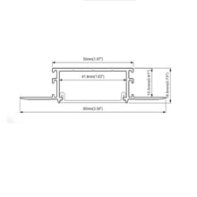 Load image into Gallery viewer, 90*19mm For Ceiling Light LED Drywall Channel Black Long Diffuser Recessed Drywall Plaster In Gypsum Aluminum LED Profile  (DK-DP9019)