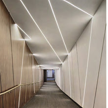Load image into Gallery viewer, 90*19mm For Ceiling Light LED Drywall Channel Black Long Diffuser Recessed Drywall Plaster In Gypsum Aluminum LED Profile  (DK-DP9019)