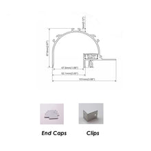 Load image into Gallery viewer, 101*68mm Cove Lighting Aluminum Profile Architectural Gypsum Plaster Ceiling Drywall Aluminum Profile for LED Strips(DK-DP10168)