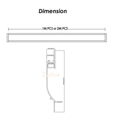 Load image into Gallery viewer, 133*18mm Architectural Skirtingboard Ceiling Plaster LED Profile Recessed Drywall LED Aluminum Profile(DK-DP13318)