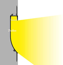 Load image into Gallery viewer, 133*18mm Architectural Skirtingboard Ceiling Plaster LED Profile Recessed Drywall LED Aluminum Profile(DK-DP13318)