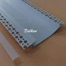 Load image into Gallery viewer, 133*18mm Architectural Skirtingboard Ceiling Plaster LED Profile Recessed Drywall LED Aluminum Profile(DK-DP13318)