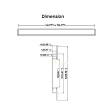 Load image into Gallery viewer, 147*14mmDrywall Plaster Aluminum Profile LED Ceiling Wall Washer Trimless Recessed For Architectural Lighting(DK-DP14714)