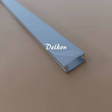 Load image into Gallery viewer, 16*13mm Aluminum LED Profile for Floor with Clip-in Milky Diffuser Cover for Strip Light(DK-MP1613)