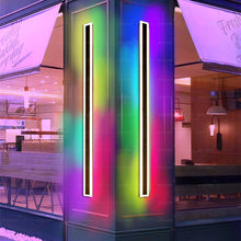 Load image into Gallery viewer, 1 PCS / Pack RGB LED Long Strip Wall Light Outdoor Waterproof IP65 Long Wall Lamp For Garden Porch Patio Entrance Garage Front Door Light