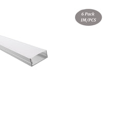 Load image into Gallery viewer, 20*10mm U Shape LED Aluminum Profil with Milky Diffuser Cover for 8-17mm Width Strip Light(DK-MP2010)