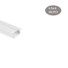 Load image into Gallery viewer, 22*6mm Super Slim Aluminum LED Channel for Strip Light With Milky Diffuser Cover(DK-RP2206)