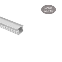 Load image into Gallery viewer, 22*12mm Architectural Capentry Joinery Aluminum Channel for LED Strip Light With Milky Diffuser Cover(DK-RP2212)