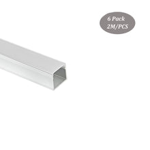 Load image into Gallery viewer, 23*20mm U Shape Alu Profile LED with Milky Diffuser Cover for Double Row Tape Light(DK-MP2320)