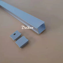 Load image into Gallery viewer, 23*20mm U Shape Alu Profile LED with Milky Diffuser Cover for Double Row Tape Light(DK-MP2320)