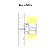 Load image into Gallery viewer, 24*23mm Wall Light LED Profile Uplight and Downlight Aluminum Channel Extrusion Track for Architectural Designer(DK-MP2423)