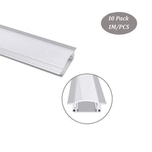 Carica l'immagine nel visualizzatore di Gallery, 25*7mm Trim Recessed Aluminum LED Profile for Strip Light With Milky Diffuser Cover(DK-RP2507A)