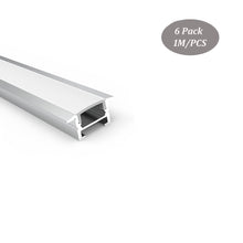 Carica l'immagine nel visualizzatore di Gallery, 25*12mm Trim Recessed Aluminum Profile for Cabinet Magnet LED Strip Channel Track Exturison(DK-RP2512)
