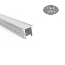 Lataa kuva Galleria-katseluun, 25*18mm Magnet LED Profile With Milky Diffuser Cover for Under Cabinet Light Strip Aluminum Channel(DK-RP2518)
