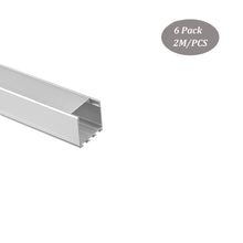 Load image into Gallery viewer, 26*26mm Aluminum LED Profile with LED Light Strip Diffuser Cover for 8-24mm Width Strip Light(DK-MP2626)