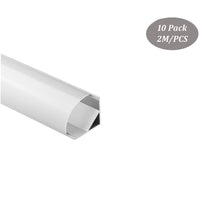 Carregar imagem no visualizador da galeria, 30*30mm Corner Aluminum LED Profile with Milky Diffuser Cover for 8-20mm Width Strip Light (DK-MP3030C)