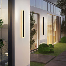 Load image into Gallery viewer, 10 PCS / Pack Modern Waterproof Outdoor Long Strip LED Wall Light IP65 Aluminum Wall Lamp Garden Porch Garage Front Door Sconce Wall Light