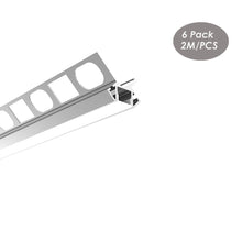 Load image into Gallery viewer, 39*27mm Outer Corner Tile Edge LED Profile for Strip Light,Aluminum Channel with Clip-in Diffuser and End Caps for Kitchen/Bathroom(DK-DP3927)