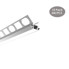 Load image into Gallery viewer, 39*27mm Outer Corner Tile Edge LED Profile for Strip Light,Aluminum Channel with Clip-in Diffuser and End Caps for Kitchen/Bathroom(DK-DP3927)