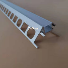 Load image into Gallery viewer, 39*27mm Outer Corner Tile Edge LED Profile for Strip Light,Aluminum Channel with Clip-in Diffuser and End Caps for Kitchen/Bathroom(DK-DP3927)