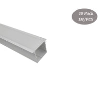Load image into Gallery viewer, 44*35mm Aluminum LED Strip Light Channel With Milky Diffuser Cover,Trim Recessed Alu LED Profile for Architectural(DK-RP4435)