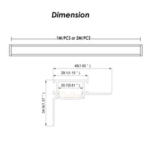 Load image into Gallery viewer, 49*35mm Plaster LED Profile Wall to Ceiling Drywall Aluminum Channel Extrusion Track for Architectural Home Theater(DK-DP4935)
