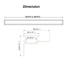 Load image into Gallery viewer, 49*35mm Plaster LED Profile Wall to Ceiling Drywall Aluminum Channel Extrusion Track for Architectural Home Theater(DK-DP4935)
