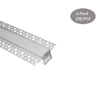 Load image into Gallery viewer, 63*20mm Plaster-in LED Profile,Aluminum Channel Extrusion with Flange for Drywall Wall and Ceiling(DK-DP6320)