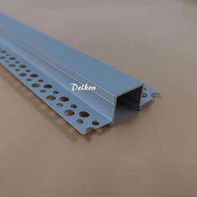 Load image into Gallery viewer, 63*20mm Plaster-in LED Profile,Aluminum Channel Extrusion with Flange for Drywall Wall and Ceiling(DK-DP6320)